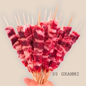 arrosticini 35 grammi grandi selezione campitelli carni genuine selezionate da piccole aziende agricole abruzzo e molise allevate con pratiche sostenibili